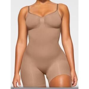 Skims Seamless Sculpt Mid Thigh Short One-Piece Shapewear Bodysuit